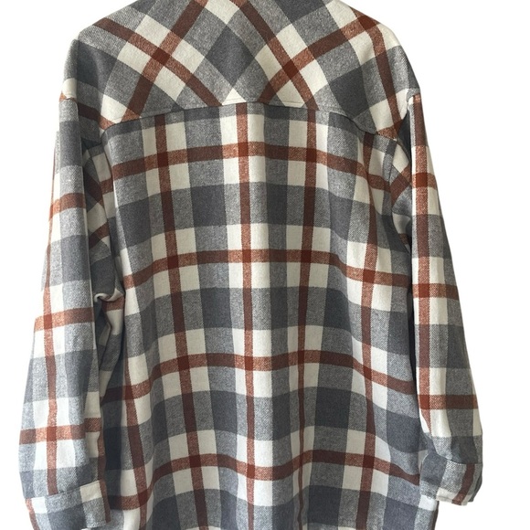 Croft & Barrow Plaid Utility Jacket - Gray and Brown - Picture 3 of 8